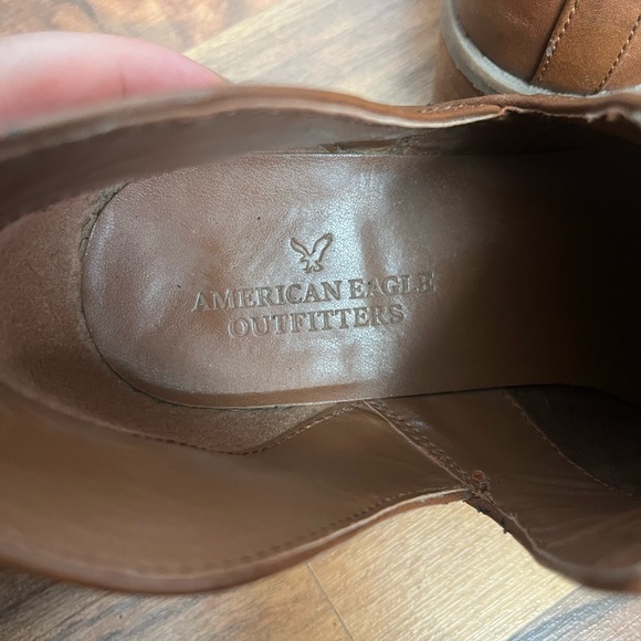 American Eagle Outfitters Brown Faux Leather Ankle Booties - Picture 2 of 9